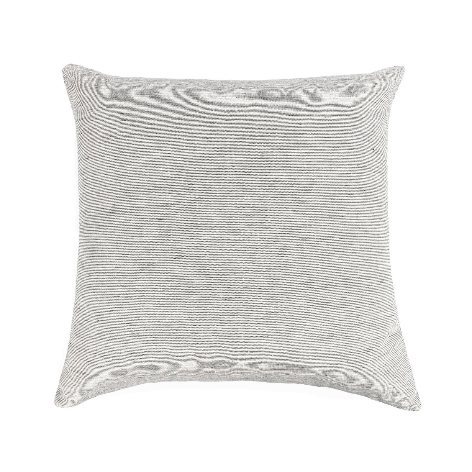 20" X 20" French Linen Throw Pillow, Shadow Pinstripe