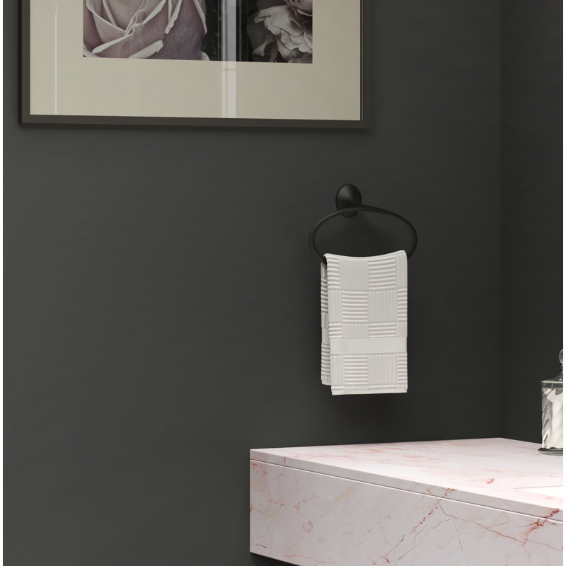 Rhen Towel Ring, Matte Black