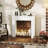 HOMCOM Fireplace Mantel, Solid Wood, Mantel, White