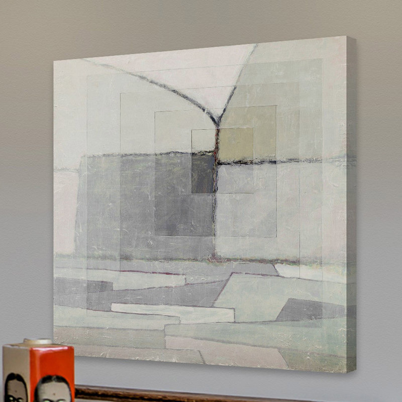 « squareed layerd », reproduction d’art sur toile tendue, H 40 po x l 40 po x P 1,5 po