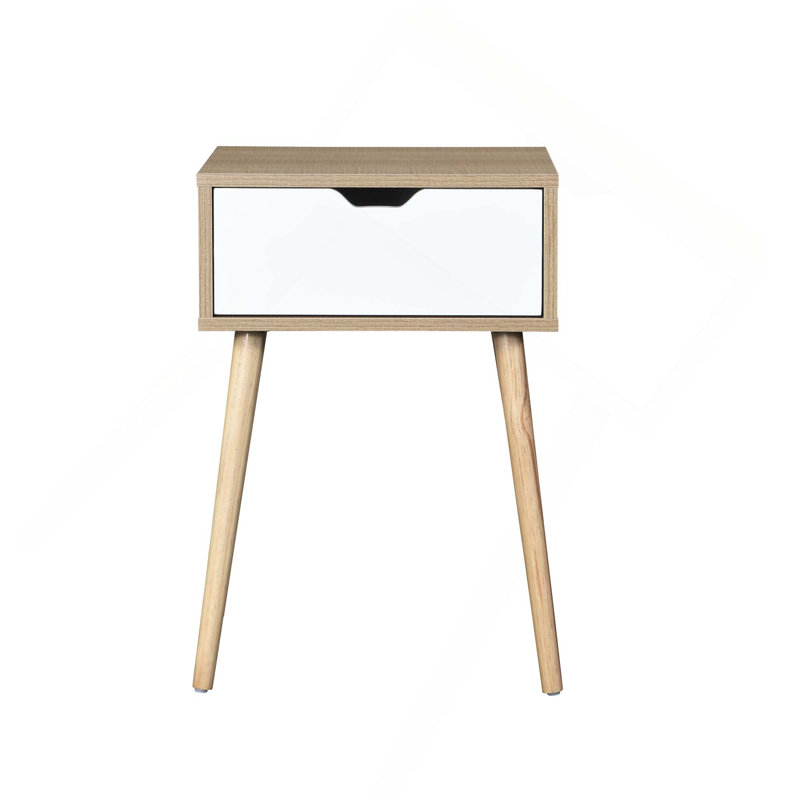 Table de chevet avec rangement Mid-Century