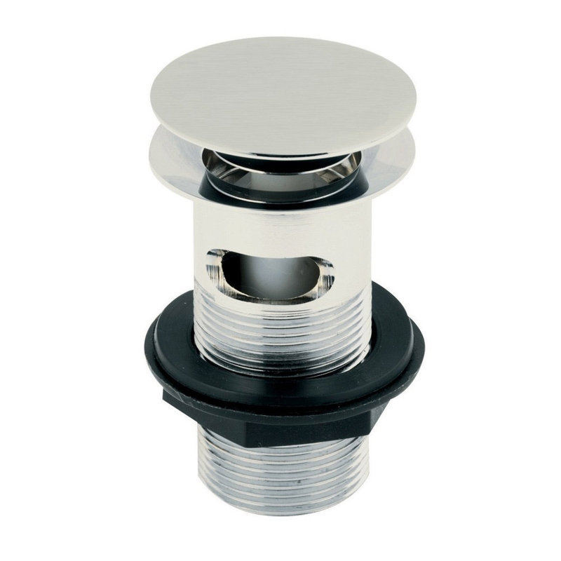  6cm Bathroom Sink Drain Waste, Brushed Nickel