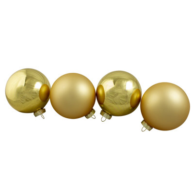 2-Finish Glass Christmas Ball Ornament