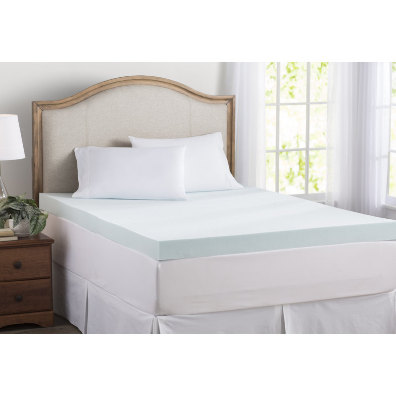 Gel Memory Foam Mattress Topper, Full / Double, 2"