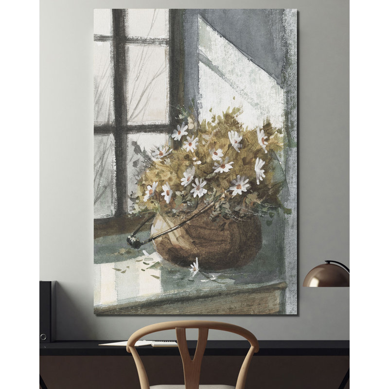 «Daisies in the Window», reproduction, H 18 po x l 12 po x P 1,5 po, Toile tendue