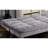 Contemporary Style Microfiber Futon In Gray With Finish Legs And Extra Support, Converts To Bed For Napping, 67"L X 28"W 31"H That Into Comes Support Legs, Ideal 'S Room Or Under Loft Bed,