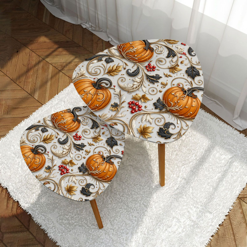 Ensemble de 2 tables basses gigognes Triangle