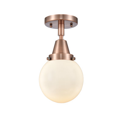 Alphonsa Glass LED Flush Mount