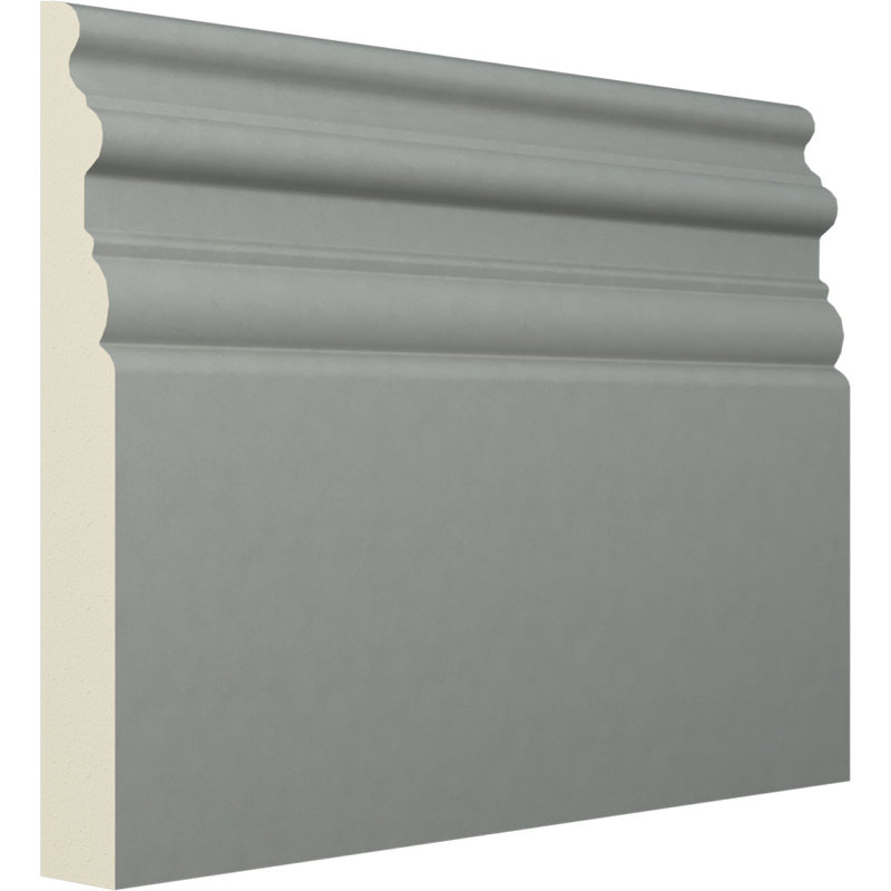 Gray Polyurethane 94.5" Baseboard Moulding