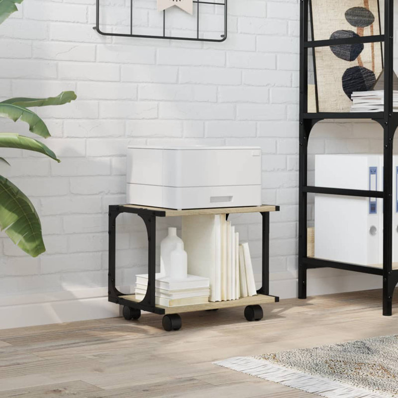 33.5cm H x 41cm W Printer Stand, Sonoma Oak