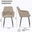 Chaises de salle à manger 2 pièces, chaises de cuisine pour petits espaces