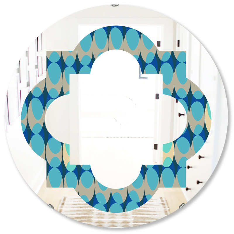 Miroir mural Quatrefoil, H 31,5 po x l po