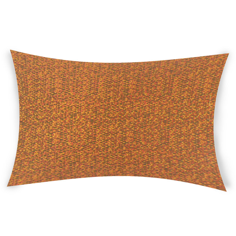  Housse de coussin rectangulaire et insert, Orange, 14 po x 48 po