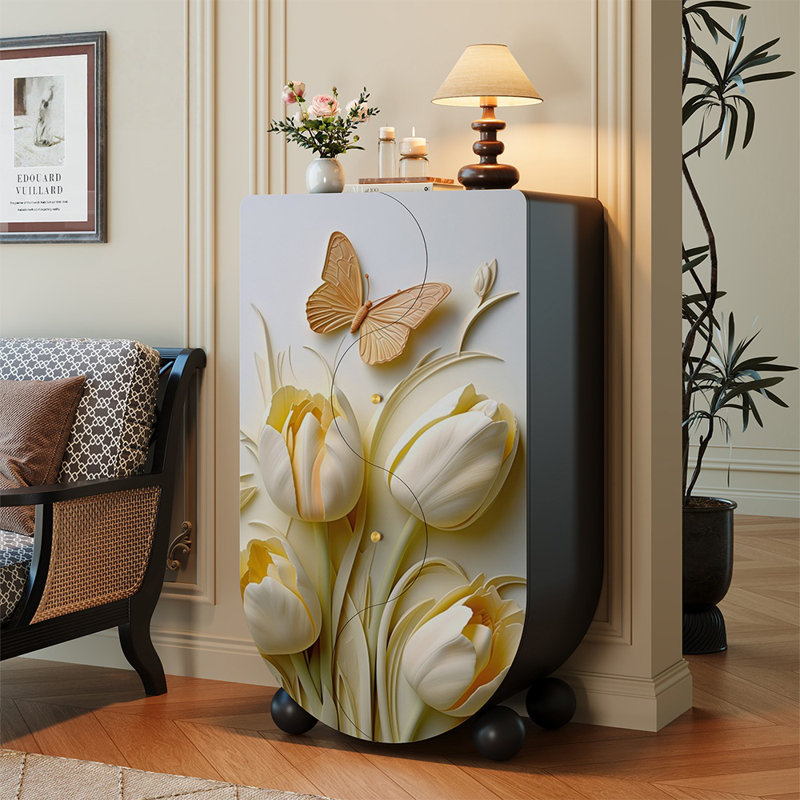 Commode florale luxueuse de style français