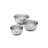 Brabantia Profile Stainless Steel 3 Piece Nested Mixing Bowl Set