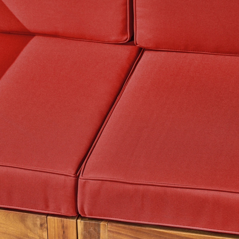 Canapé d'extérieur, Rouge, Brun