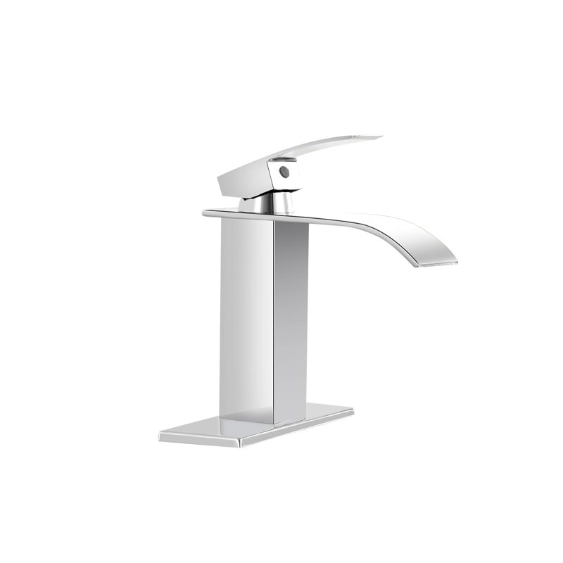 Single Handle Bathroom Faucet Lavatory Faucet Stainless Steel Single Hole-TP, Chrome, Chrome