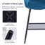 Velvet/Suede Upholstered Bar Stools with Armrests & Diamond-quilted Backrest-618645189