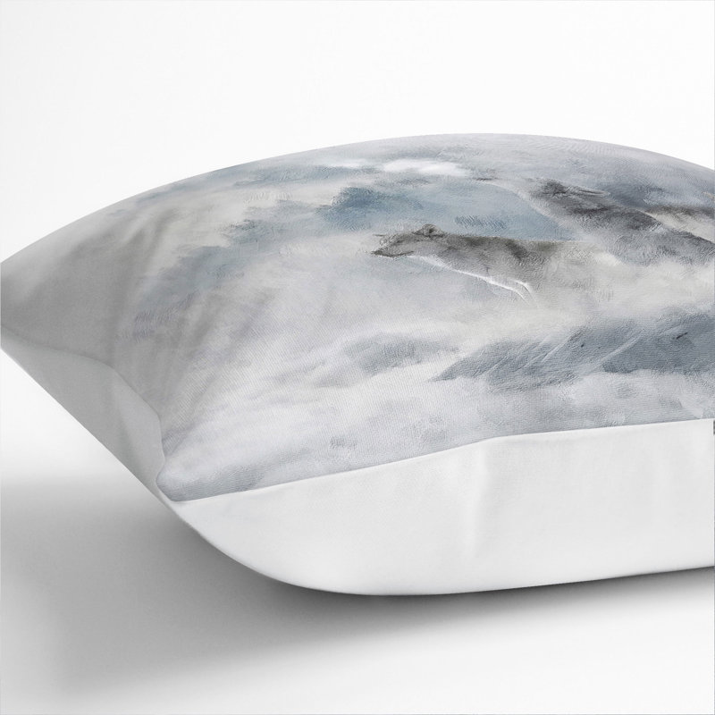 Square Cushion, 55cm H x 55cm W x 20cm D, White