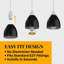 Ceiling Lampshade Easy Fit Metal 15cm Shades Pendant Light Bell Lamp Shades for Living Room, Kitchen, Bedroom-808265594