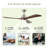 52" Ceiling Fan With Lights Remote Control