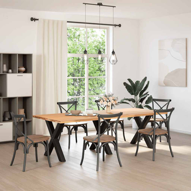 Table Leg, Black, 73cm H x 80cm W
