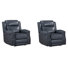 Ensemble de deux fauteuils inclinables électriques Orduna