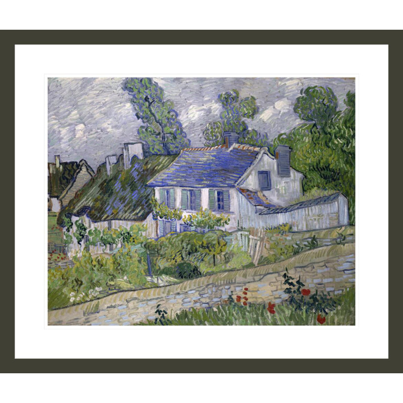 «Homes at Auvers» par Vincent van Gogh, impression giclée encadrée, H 23,5 po x l 27,57 po