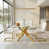Gold Table + White/Black Chairs