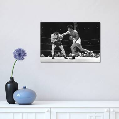 Framed Canvas Art (White Floating Frame) - LV Boxing by Alexandre Venancio ( Sports > Boxing art) - 26x18 in