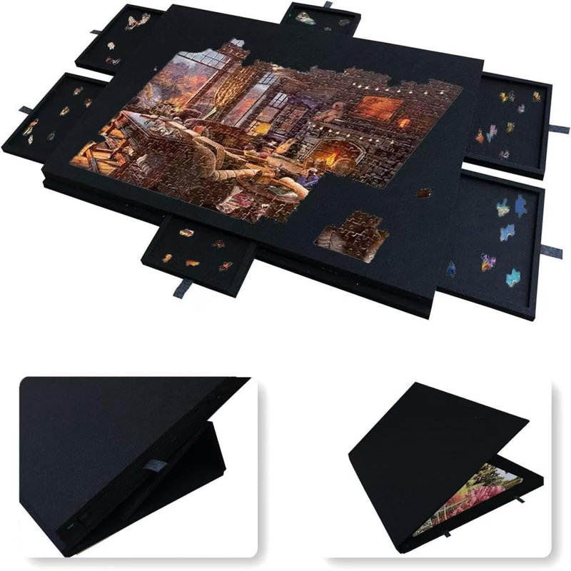 Jigsaw Puzzle Board 3 Player Wool / Felt Puzzle/Brainteaser