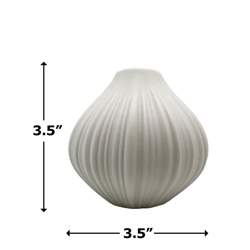 Vase de table en porcelaine Bokoshe, Blanc