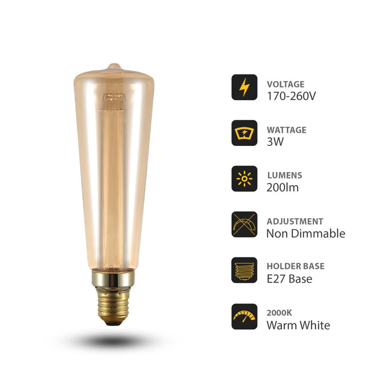 Ailan 3W E27/Medium (Standard) 2000K Bulb