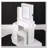 29.2" Small Space Vanity Table with LED Mirror, Power Station, Hair Dryer Bracket and Stool