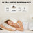 Kamekia 19" Dimmable Crystal Bladeless Ceiling Fan with Remote Control and LED Lights-1896122929