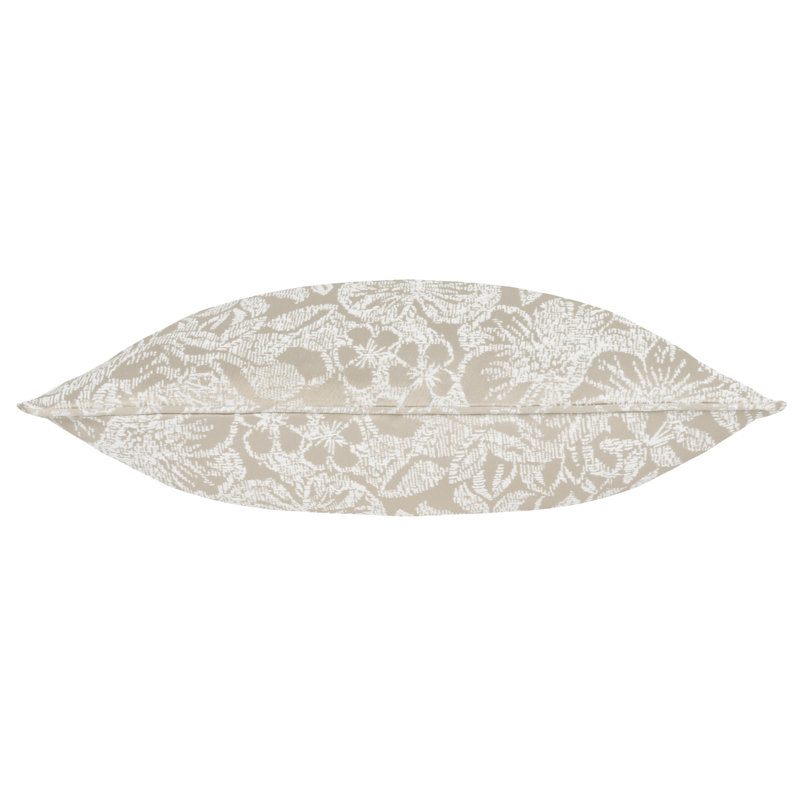 Alkea Floral Square Cushion Cover, Beige