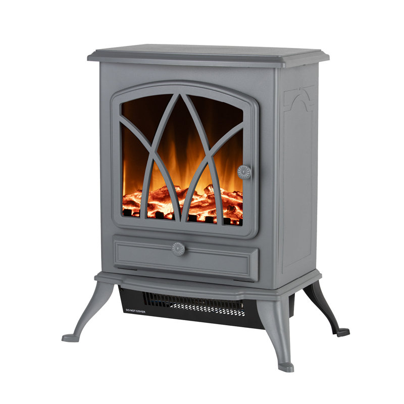 Warmlite Stirling Portable Electric Heater with Adjustable Thermostat and Overheat Protection 2000W, Grey