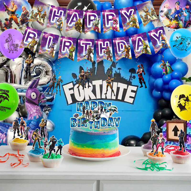 LUMCRAJEMS Fortnite Birthday Party Supplies,39 pcs Fortnite Party — free download