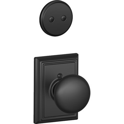 Faux bouton de porte simple avec rosette rectangulaire Plymouth