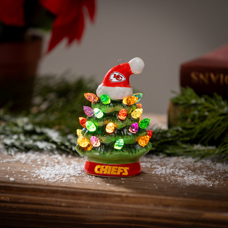 Mini arbre de Noël de table 4 po à DEL, Kansas City Chiefs