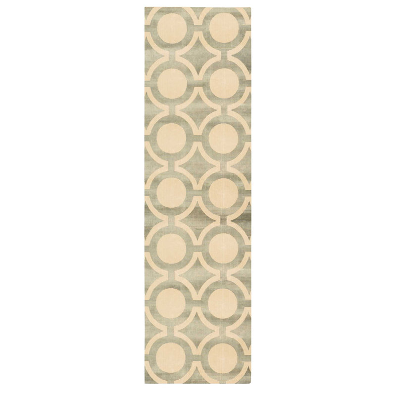Chaudeville Viscose Geometric Indoor Rug, Runner 2'3" x 8'