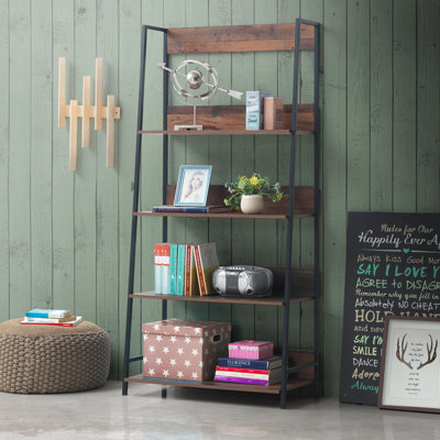 Brannan 180 cm H Steel Etagere Bookcase