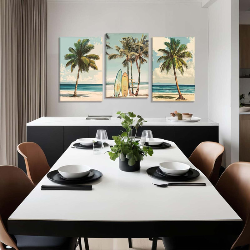 3 Piece Wrapped Canvas Print, 40 cm H x 30 cm W