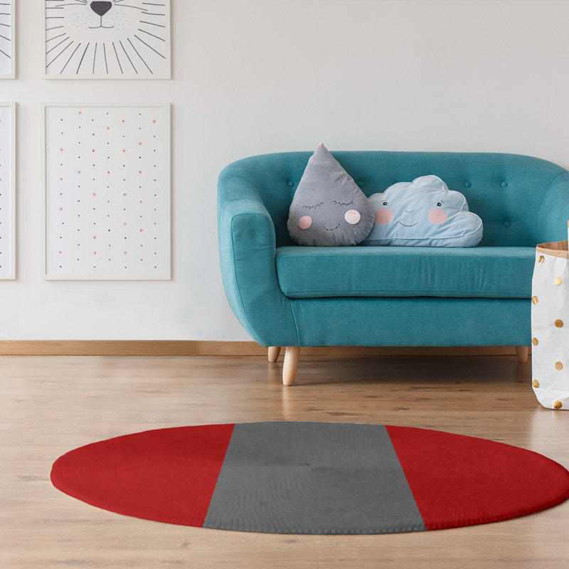 Chenille Indoor Rug, Round 5'