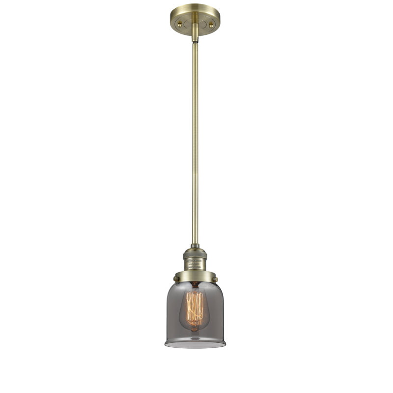 Hardison 1 - Light Single Pendant, Plated Smoked, Antique Brass