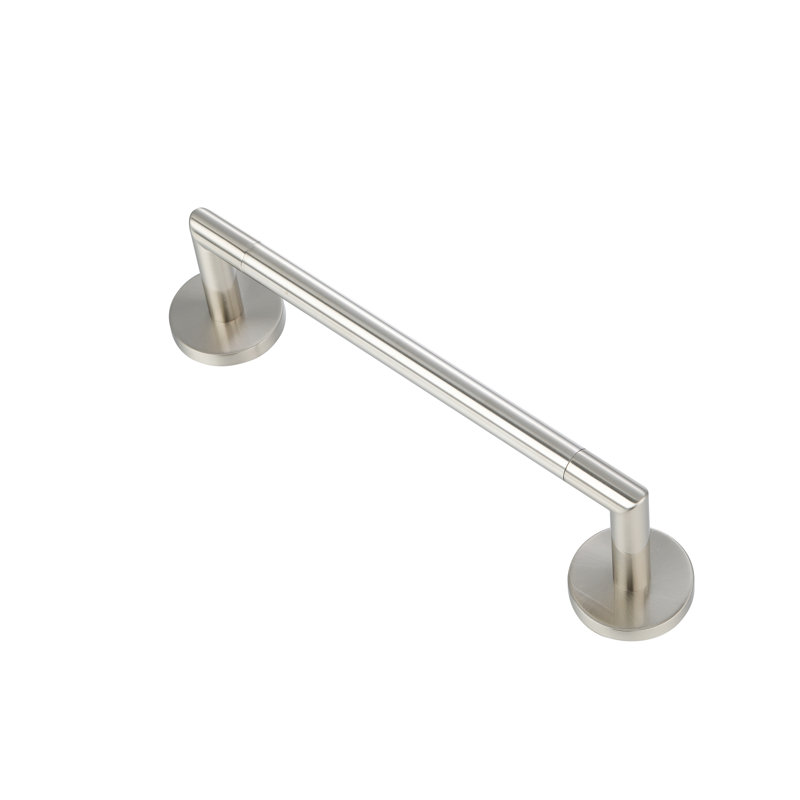 Arcadia - Porte-serviettes simple, H 2,87 po x l 31,89 po x P 2,87 po, Nickel satiné