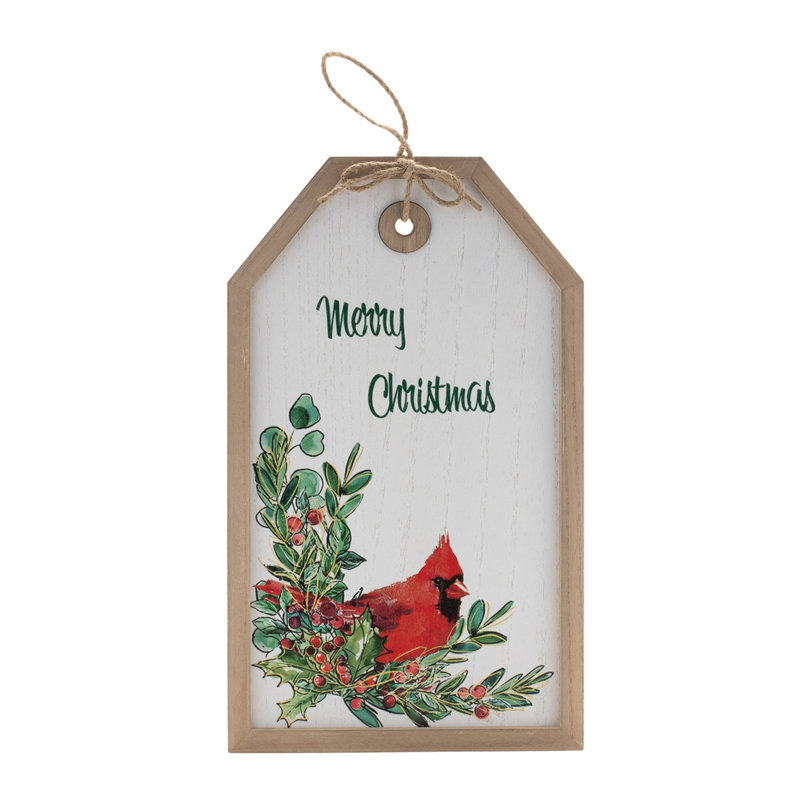 Étiquette de cardinal «Merry Christmas»
