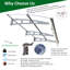 Auvent d'entrée pour fenêtre 79 "X 34"-238759524
