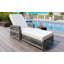 Chaise longue de patio réglable avec osier durable et coussins confortables pour la détente et la polyvalence-1428857680