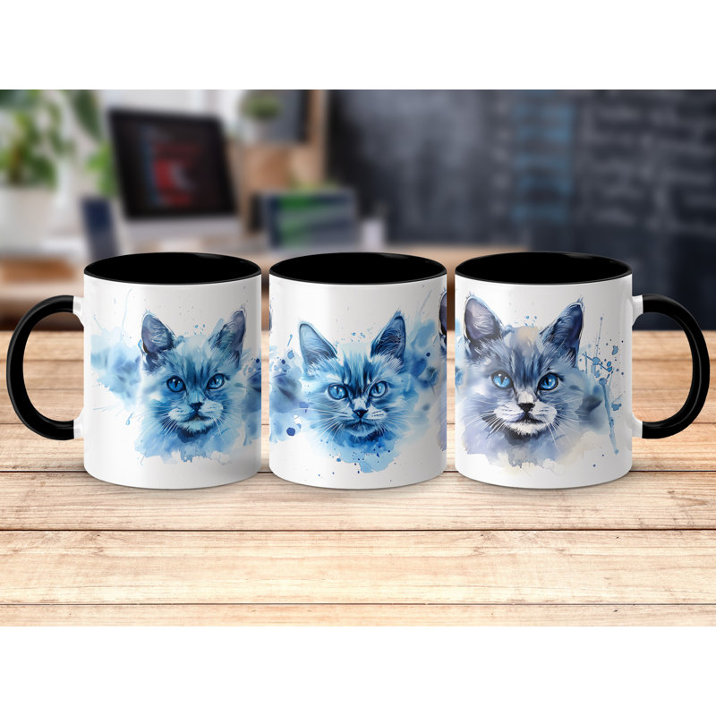 Ceramic Coffee Mug, 3, Black